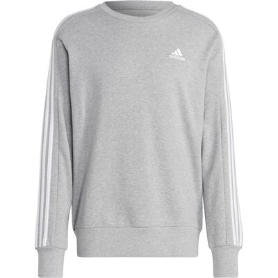 Adidas Herren, Pullover, 3-Stripes FT Sweatshirt, Grau, (M) Adidas Herren, Pullover, 3-Stripes FT Sweatshirt, Grau, (M)