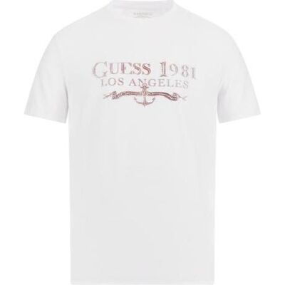 Guess Herren, Shirts, Herren T-Shirt 1981 Triangle Tee, (M) Guess Herren, Shirts, Herren T-Shirt 1981 Triangle Tee, (M)