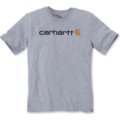 Carhartt, Herren, Shirts, Core Logo S/S, Grau, (XS) Carhartt, Herren, Shirts, Core Logo S/S, Grau, (XS)