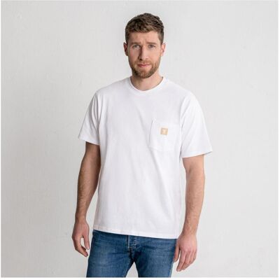Stier Workwear, Herren, Shirts, Heavy Tee Pocket organic cotton M White, Weiss, (M) Stier Workwear, Herren, Shirts, Heavy Tee Pocket organic cotton M White, Weiss, (M)