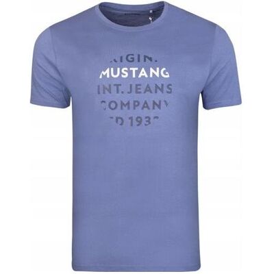 Mustang, Herren, Sportshirt, Herren T-Shirt Kurzarm (M), Blau, M Mustang, Herren, Sportshirt, Herren T-Shirt Kurzarm (M), Blau, M