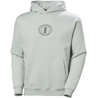 Helly Hansen, Herren, Pullover, Kapuzenpullover aus Baumwollfleece, Grün, (L) Helly Hansen, Herren, Pullover, Kapuzenpullover aus Baumwollfleece, Grün, (L)