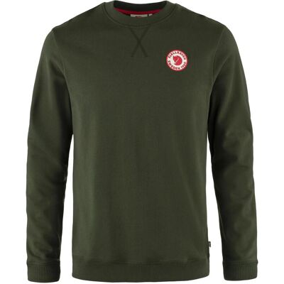 Fjällräven, Herren, Pullover, 1960 Logo Badge Sweater, Grün, (S) Fjällräven, Herren, Pullover, 1960 Logo Badge Sweater, Grün, (S)