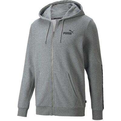 Puma Herren, Pullover, ESS+ Tape Full-Zip Kapuzenpullover TR grau 848768 03, Silber, Grau, (M) Puma Herren, Pullover, ESS+ Tape Full-Zip Kapuzenpullover TR grau 848768 03, Silber, Grau, (M)