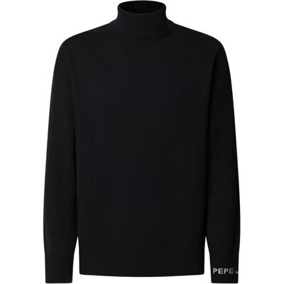 Pepe Jeans, Herren, Pullover, Nero Cotton Men Sweater, Schwarz, (L) Pepe Jeans, Herren, Pullover, Nero Cotton Men Sweater, Schwarz, (L)