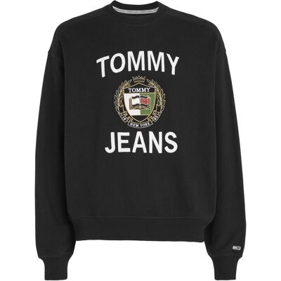 Tommy Hilfiger Herren, Pullover, TJM Boxy TJ Luxe CRE DM0DM16376 BDS XL, Schwarz, (XL) Tommy Hilfiger Herren, Pullover, TJM Boxy TJ Luxe CRE DM0DM16376 BDS XL, Schwarz, (XL)