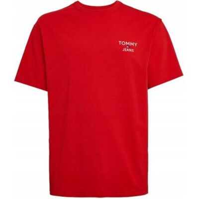 Tommy Jeans, Herren, Shirts, Tjm Reg Corp Tee Ext, Rot, (L) Tommy Jeans, Herren, Shirts, Tjm Reg Corp Tee Ext, Rot, (L)