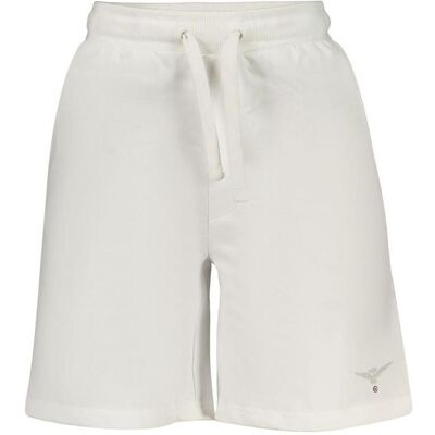 Accademia Militare, Herren, Shorts, White Cotton Men's Sweatpant, Weiss, (S) Accademia Militare, Herren, Shorts, White Cotton Men's Sweatpant, Weiss, (S)