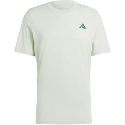Adidas Herren, Sportshirt, Essentials Single Jersey T-Shirt mit kleinem gesticktem Logo (S), Grün, S Adidas Herren, Sportshirt, Essentials Single Jersey T-Shirt mit kleinem gesticktem Logo (S), Grün, S