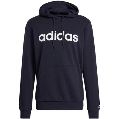 Adidas Herren, Pullover, Essentials French Terry Hoodie mit linearem Logo, Blau, (XXL) Adidas Herren, Pullover, Essentials French Terry Hoodie mit linearem Logo, Blau, (XXL)