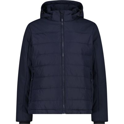 CMP Campagnolo, Herren, Outdoorjacken, Zip Hoodie (XXL), Schwarz, Blau, XXL CMP Campagnolo, Herren, Outdoorjacken, Zip Hoodie (XXL), Schwarz, Blau, XXL