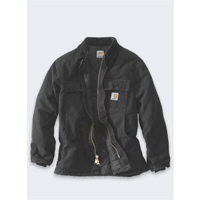 Carhartt, Herren, Leichte Jacken, Firm Duck Traditional Black Jacket, Schwarz, (S) Carhartt, Herren, Leichte Jacken, Firm Duck Traditional Black Jacket, Schwarz, (S)