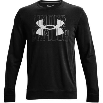 Under Armour, Herren, Pullover, UA Rival Terry Logo Crew Herren Sweatshirt schwarz 1370391 001, Schwarz, (M) Under Armour, Herren, Pullover, UA Rival Terry Logo Crew Herren Sweatshirt schwarz 1370391 001, Schwarz, (M)