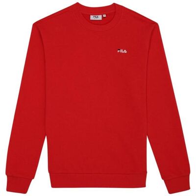 FILA, Herren, Pullover, Leverano Regular Crew Sweatshirt, Rot, Rot, (S) FILA, Herren, Pullover, Leverano Regular Crew Sweatshirt, Rot, Rot, (S)