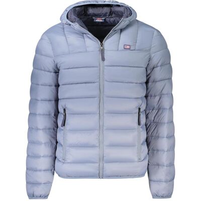 Norway 1963, Herren, Winterjacken, Gray Polyamide Men Jacket, Grau, (S) Norway 1963, Herren, Winterjacken, Gray Polyamide Men Jacket, Grau, (S)