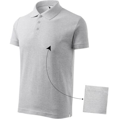 Malfini, Herren, Shirts, Cotton M MLI-21203 light gray melange polo shirt, Grau, Silber, (S) Malfini, Herren, Shirts, Cotton M MLI-21203 light gray melange polo shirt, Grau, Silber, (S)