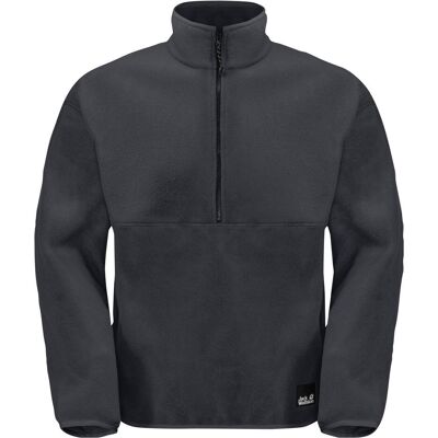 Jack Wolfskin, Herren, Pullover, Osloer Halfzip M, Schwarz, Mehrfarbig, (S) Jack Wolfskin, Herren, Pullover, Osloer Halfzip M, Schwarz, Mehrfarbig, (S)