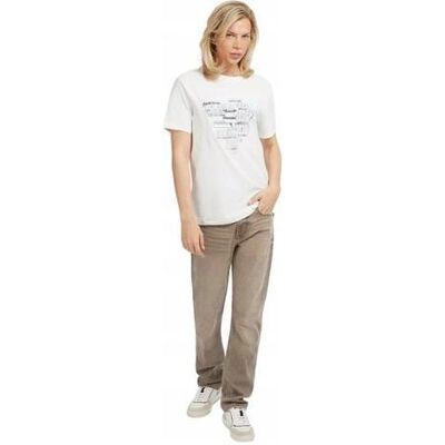 Guess Herren, Shirts, Abstraktes Dreiecks-T-Shirt für Herren, (M) Guess Herren, Shirts, Abstraktes Dreiecks-T-Shirt für Herren, (M)