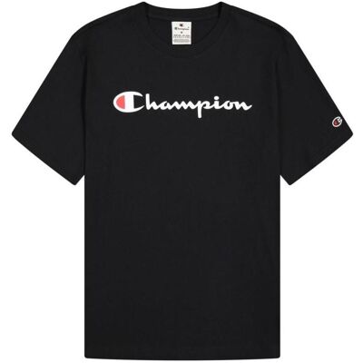 Champion, Herren, Shirts, Koszulka męska SS Tee czarna 220256 KK001 XL, Schwarz, (XL) Champion, Herren, Shirts, Koszulka męska SS Tee czarna 220256 KK001 XL, Schwarz, (XL)
