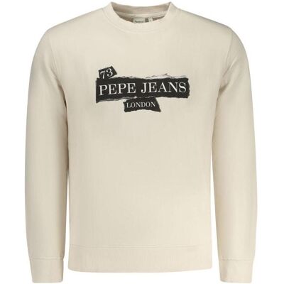 Pepe Jeans, Herren, Pullover, Beige Cotton Men Sweatshirt, Beige, (XXL) Pepe Jeans, Herren, Pullover, Beige Cotton Men Sweatshirt, Beige, (XXL)