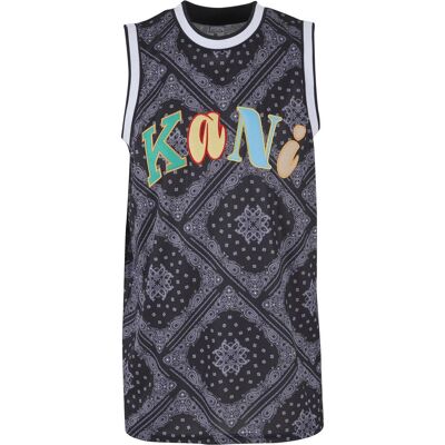 Karl Kani, Herren, Shirts, KU232-014-2 KK Woven Signature Paisley Basketball Tank - 110759, Weiss, Schwarz, (L) Karl Kani, Herren, Shirts, KU232-014-2 KK Woven Signature Paisley Basketball Tank - 110759, Weiss, Schwarz, (L)