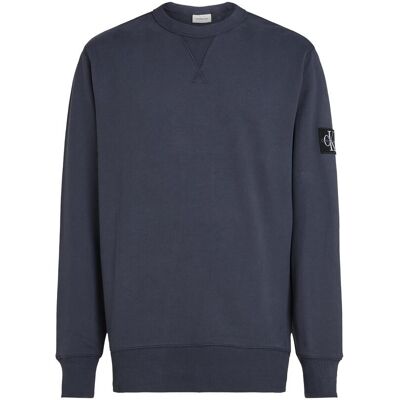 Calvin Klein Jeans, Herren, Pullover, Badge Crew Neck, Blau, (XL) Calvin Klein Jeans, Herren, Pullover, Badge Crew Neck, Blau, (XL)