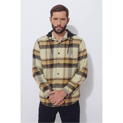 Carhartt, Herren, Pullover, Koszula Wierzchnia Flannel Dark Brown, Braun, (S) Carhartt, Herren, Pullover, Koszula Wierzchnia Flannel Dark Brown, Braun, (S)