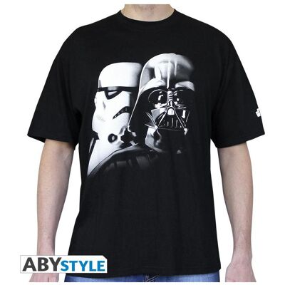 ABYstyle, Herren, Shirts, - Star Wars - T-Shirt - Vador/Troopers - Men - Black (L), Schwarz, (L) ABYstyle, Herren, Shirts, - Star Wars - T-Shirt - Vador/Troopers - Men - Black (L), Schwarz, (L)