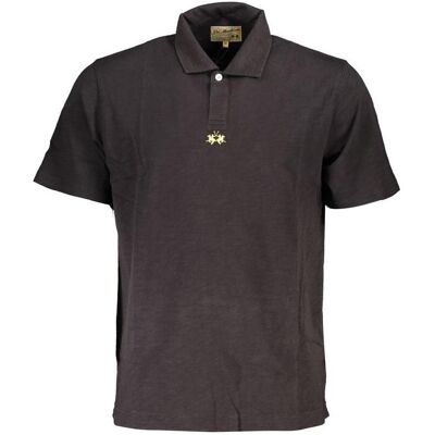 La Martina, Herren, Shirts, Elegantes schwarzes Baumwoll-Polohemd Regular Fit, Schwarz, (XXL) La Martina, Herren, Shirts, Elegantes schwarzes Baumwoll-Polohemd Regular Fit, Schwarz, (XXL)