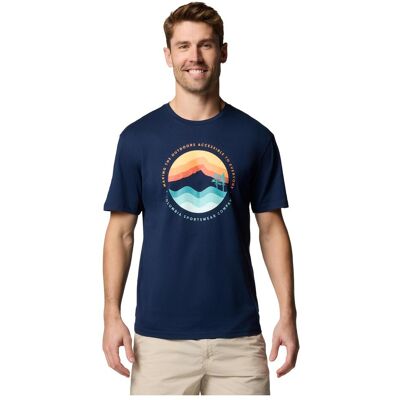 Columbia, Herren, Shirts, Path Lake™ Graphic Tee II, Blau, (L) Columbia, Herren, Shirts, Path Lake™ Graphic Tee II, Blau, (L)