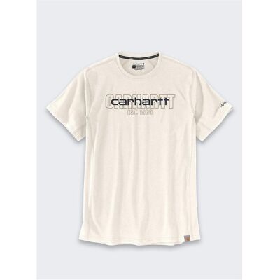 Carhartt, Herren, Shirts, Force Mid T-Shirt mit Logo-Grafik in Maltgrün, Grün, (S) Carhartt, Herren, Shirts, Force Mid T-Shirt mit Logo-Grafik in Maltgrün, Grün, (S)