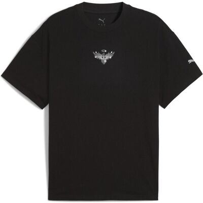 Puma Herren, Shirts, Melo Alwayz On 1 Tee, Silber, Schwarz, (XS) Puma Herren, Shirts, Melo Alwayz On 1 Tee, Silber, Schwarz, (XS)