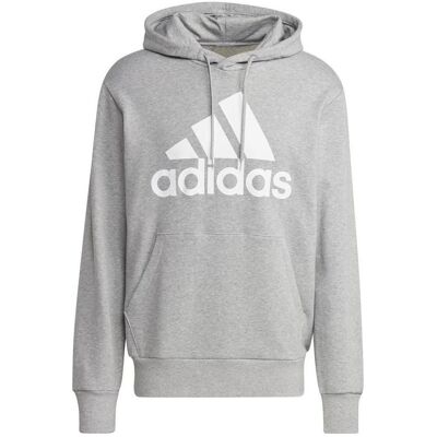 Adidas Herren, Pullover, Essential French Terry Big Logo Kapuzenpullover Herren, Grau, Weiss, Silber, (L) Adidas Herren, Pullover, Essential French Terry Big Logo Kapuzenpullover Herren, Grau, Weiss, Silber, (L)