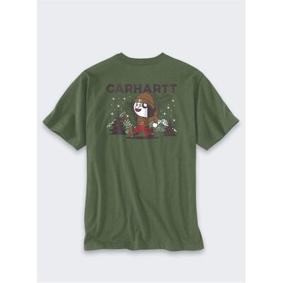Carhartt, Herren, Shirts, Schweres T-Shirt mit grafischem Eichenblatt, Mehrfarbig, (L) Carhartt, Herren, Shirts, Schweres T-Shirt mit grafischem Eichenblatt, Mehrfarbig, (L)