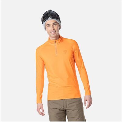 Rossignol, Herren, Shirts, Classique T-Shirt mit 1/2-Reissverschluss, Orange, (M) Rossignol, Herren, Shirts, Classique T-Shirt mit 1/2-Reissverschluss, Orange, (M)