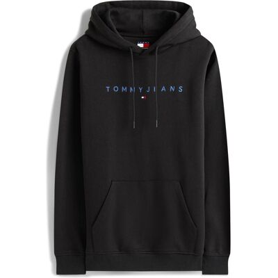 Tommy Jeans, Herren, Pullover, Tjm Reg Linear Logo Hoodie Ext, Mehrfarbig, Schwarz, (XXL) Tommy Jeans, Herren, Pullover, Tjm Reg Linear Logo Hoodie Ext, Mehrfarbig, Schwarz, (XXL)