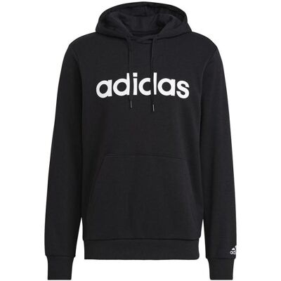 Adidas Herren, Pullover, Essentials French Terry Hoodie mit linearem Logo, Schwarz, (S) Adidas Herren, Pullover, Essentials French Terry Hoodie mit linearem Logo, Schwarz, (S)