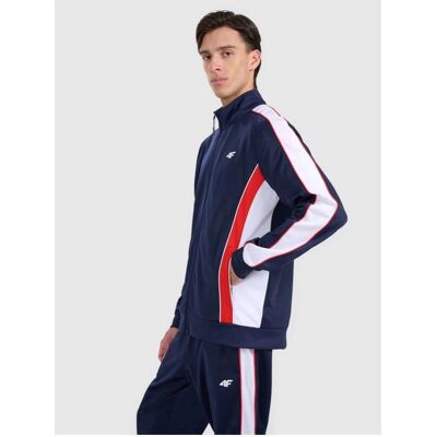 4F, Herren, Pullover, Herren-Sweatshirt mit Reissverschluss, ohne Kapuze, Mehrfarbig, (XL) 4F, Herren, Pullover, Herren-Sweatshirt mit Reissverschluss, ohne Kapuze, Mehrfarbig, (XL)
