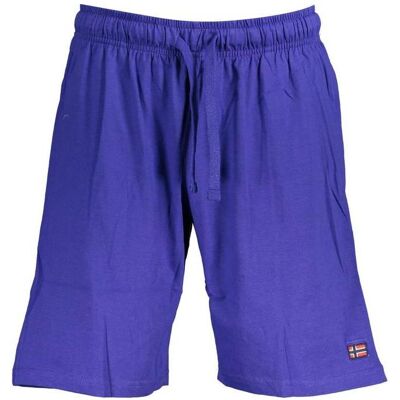 Norway 1963, Herren, Shorts, Blue Cotton Men's Bermuda Shorts, Blau, (XL) Norway 1963, Herren, Shorts, Blue Cotton Men's Bermuda Shorts, Blau, (XL)