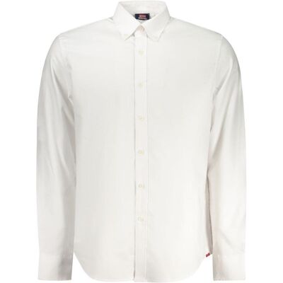 Norway 1963, Herren, Hemden, White Cotton Men's Shirt, Weiss, (S) Norway 1963, Herren, Hemden, White Cotton Men's Shirt, Weiss, (S)
