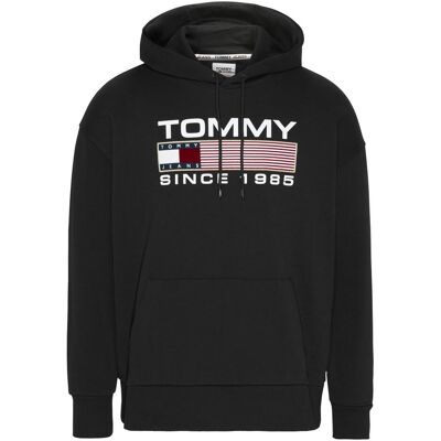 Tommy Hilfiger Herren, Pullover, TJM REG ATHLETIC LOGO HOODIE, schwarz(bdsblack), Gr. L, Schwarz, (L) Tommy Hilfiger Herren, Pullover, TJM REG ATHLETIC LOGO HOODIE, schwarz(bdsblack), Gr. L, Schwarz, (L)