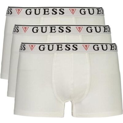 Guess Herren, Unterhosen, Jeans White Cotton Boxers, Weiss, (M) Guess Herren, Unterhosen, Jeans White Cotton Boxers, Weiss, (M)