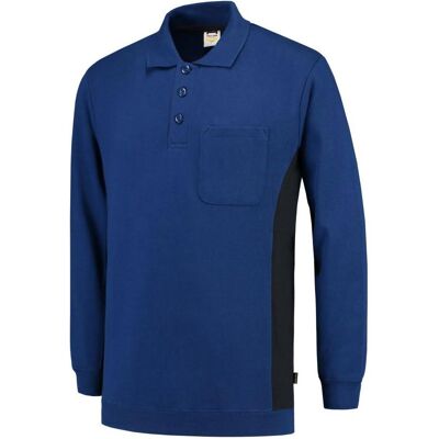 Tricorp, Herren, Pullover, Sweatshirt Polokragen Bicolor Brusttasche RoyalblueNavy Gr. M, Mehrfarbig, (M) Tricorp, Herren, Pullover, Sweatshirt Polokragen Bicolor Brusttasche RoyalblueNavy Gr. M, Mehrfarbig, (M)