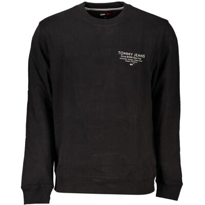 Tommy Hilfiger Herren, Pullover, Black Cotton Men's Sweatshirt, Schwarz, (XXL) Tommy Hilfiger Herren, Pullover, Black Cotton Men's Sweatshirt, Schwarz, (XXL)