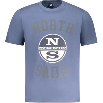 North Sails, Herren, Shirts, Blue Cotton Men T-Shirt, Blau, (XL) North Sails, Herren, Shirts, Blue Cotton Men T-Shirt, Blau, (XL)