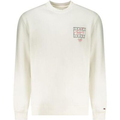 Tommy Jeans, Herren, Pullover, Tjm Reg Entry Dna Play Crew Ext, Weiss, (3XL) Tommy Jeans, Herren, Pullover, Tjm Reg Entry Dna Play Crew Ext, Weiss, (3XL)