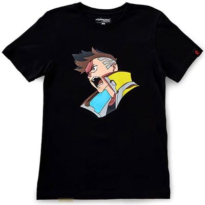 DEVplus, Herren, Shirts, Cyberpunk Edgerunners T-Shirt David's Sandevistan Grösse M, Schwarz, (M) DEVplus, Herren, Shirts, Cyberpunk Edgerunners T-Shirt David's Sandevistan Grösse M, Schwarz, (M)