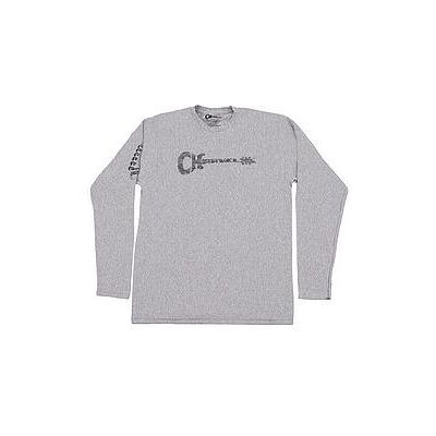 Charvel, Herren, Shirts, Longsleeve Logo Tee, gray S, Grau, (S) Charvel, Herren, Shirts, Longsleeve Logo Tee, gray S, Grau, (S)