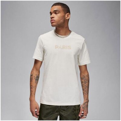 Nike Paris Saint Germain Logo T-Shirt Sail Weiß L - T-Shirt Nike Paris Saint Germain Logo T-Shirt Sail Weiß L - T-Shirt