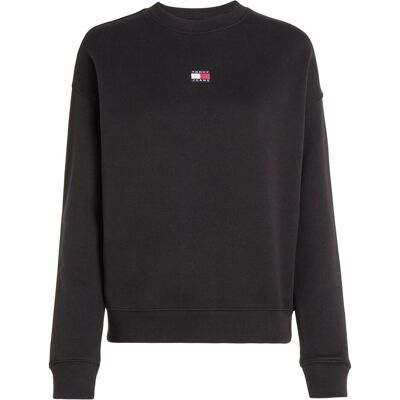 Tommy Jeans, Herren, Pullover, Tjw Bxy Badge Crew Ext, Schwarz, (M) Tommy Jeans, Herren, Pullover, Tjw Bxy Badge Crew Ext, Schwarz, (M)